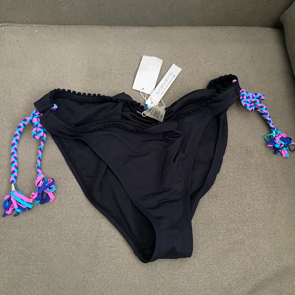 Bleu Rod Beattie Swim bikini bottoms braided sz 14 NWT
